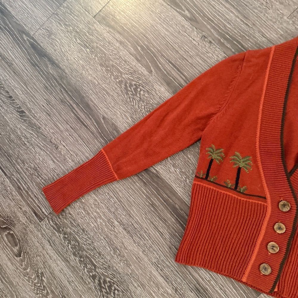 Little Lisa Vintage Palm Tree Cardigan - Picture 2 of 8